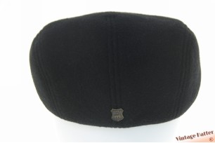 © VintageHatter.com | f-9017-57-16 Preshaped flatcap Formen black woolmix 57 Preshaped flatcap Formen black woolmix 57